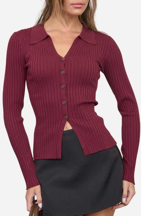 Collared Rib Cardigan