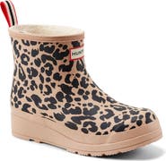 Hunter Play Short Faux Shearling Lined Waterproof Rain Boot