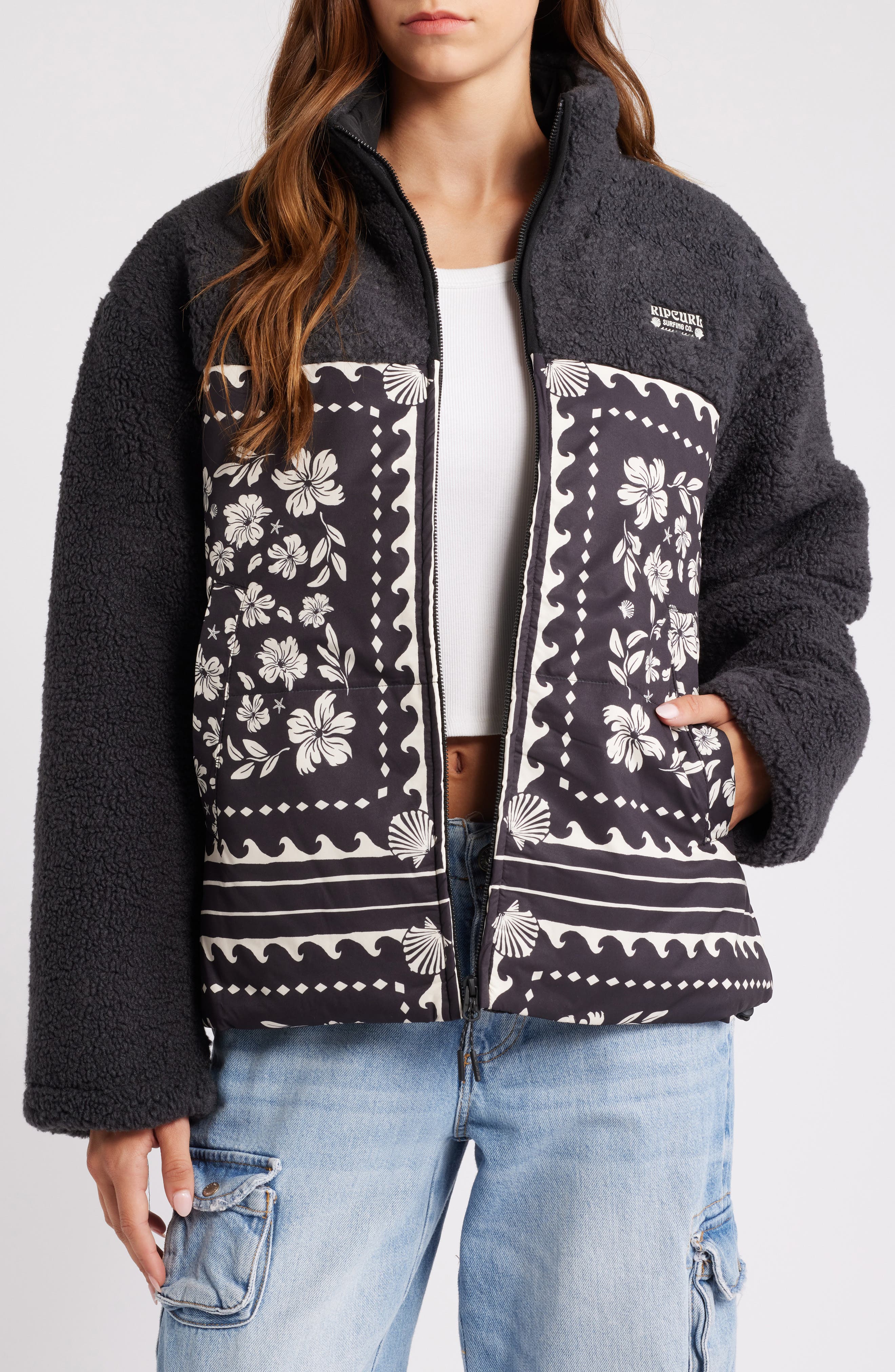 Rip Curl Soleil Fleece Puffer Jacket (Women) | Nordstrom