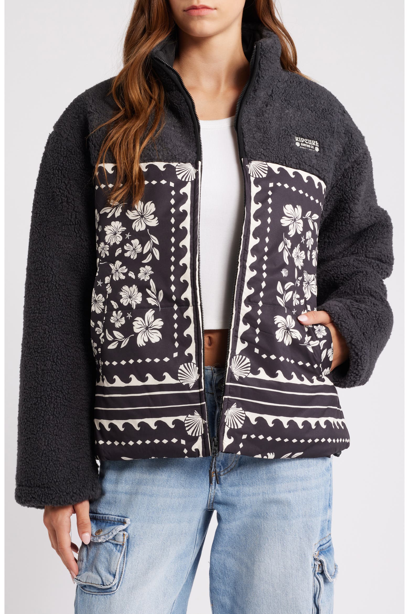 Db Curl Machine Rip Curl Soleil Fleece Puffer Jacket (Women) | Nordstrom