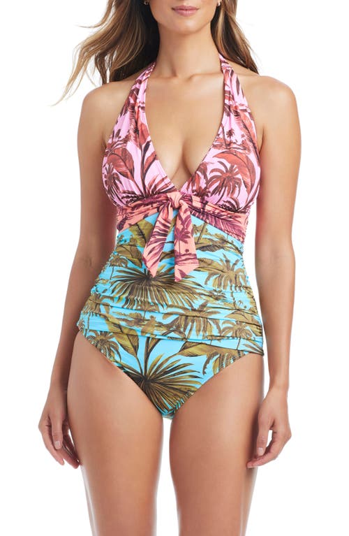 Bleu Rod Beattie Rod Beattie Halter Tankini Top In Multi