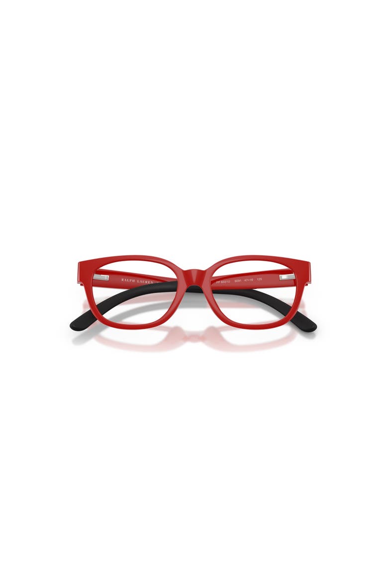 47mm Rectangle optical glasses, Alternate, color, Red