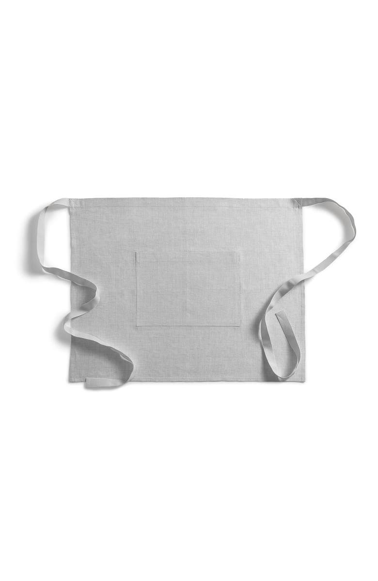 Solino Home Linen Bistro Apron - Kitchen Linen, Main, color, Light Grey