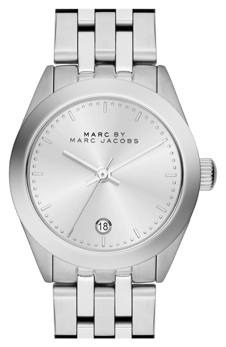 Marc Jacobs 'Peeker' Barrel Bracelet Watch, 26mm, Main, color, 