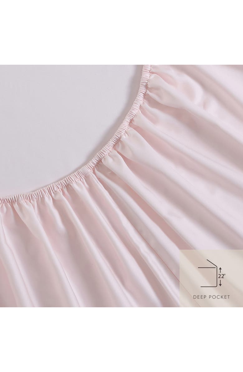 Laura Ashley Solid Pink Sheet Set, Alternate, color, Delicate Pink