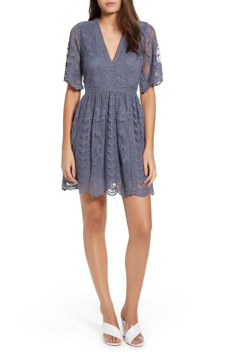 Socialite Lace Minidress, Main, color, 