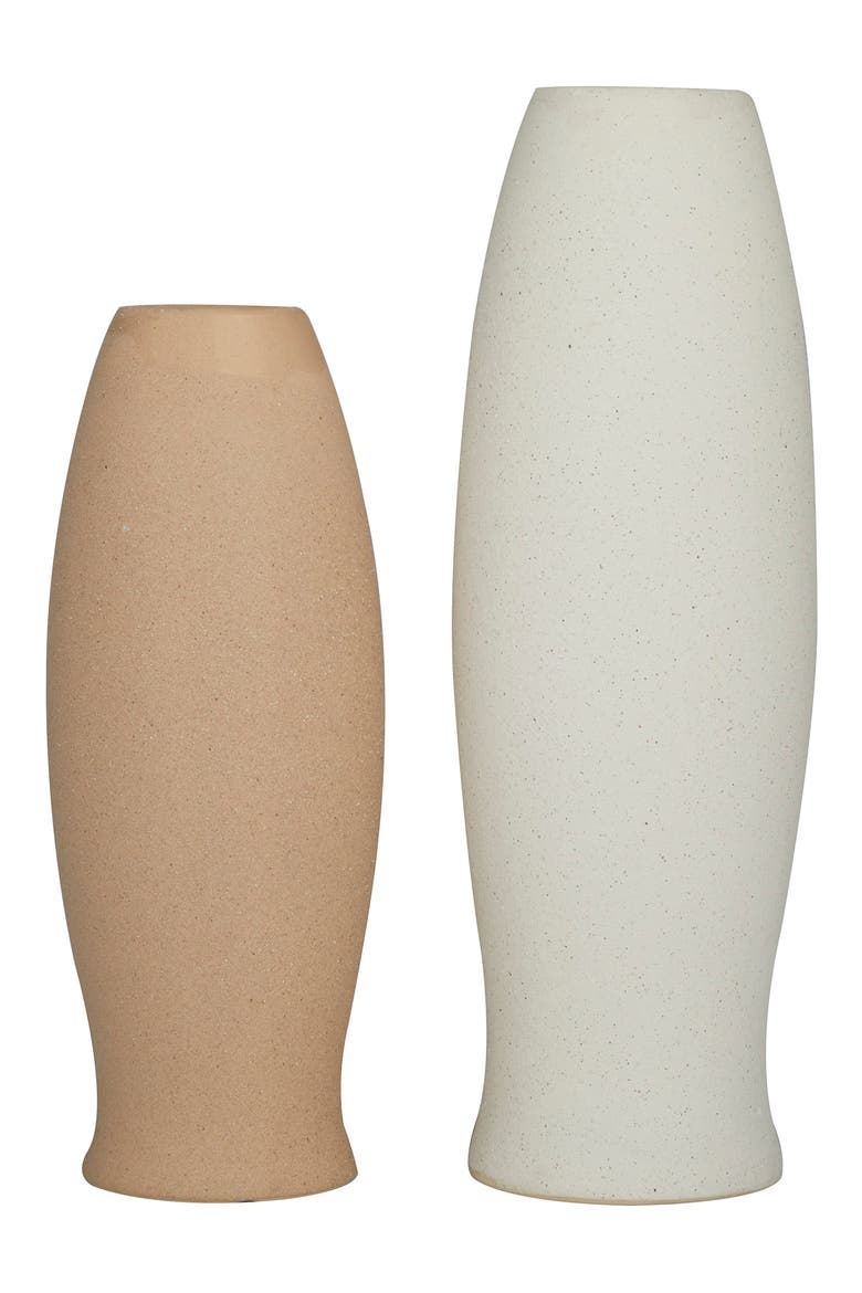 Multi Colored Ceramic Easter Island Head Vase - Set of 2, Alternate, color, MULTI