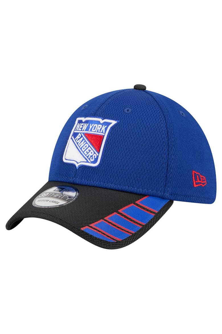 Men's New Era  Blue New York Rangers Visor Hit 39THIRTY Flex Hat, Main, color, Blue