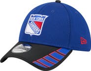 New Era Men's New Era  Blue New York Rangers Visor Hit 39THIRTY Flex Hat
