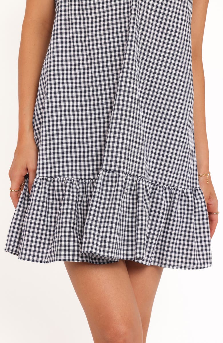 Petal & Pup Samson Gingham Halter Mini Dress, Alternate, color, 