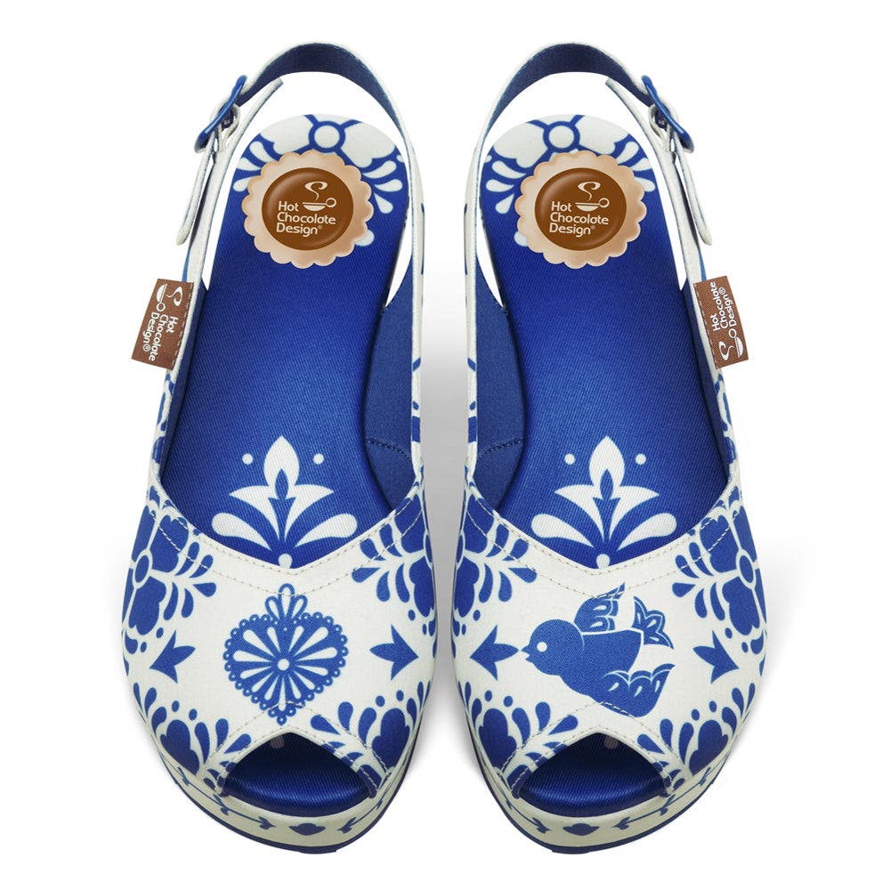 Hot Chocolate Design Talavera Women's Wedge Sandals, Alternate, color, 