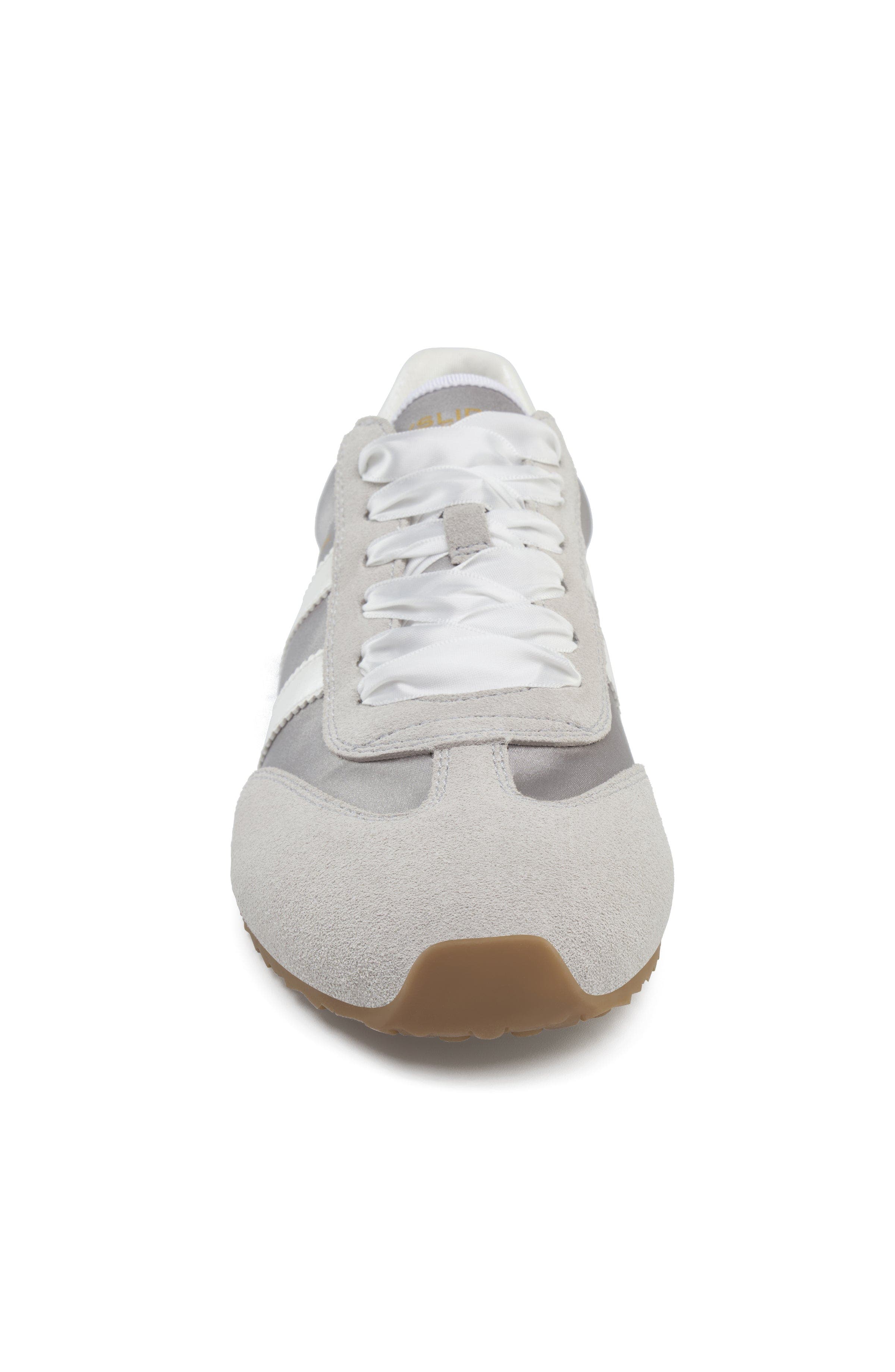 Peggy Sequins Sneaker, Alternate, color, Grey-Nylon/Suede