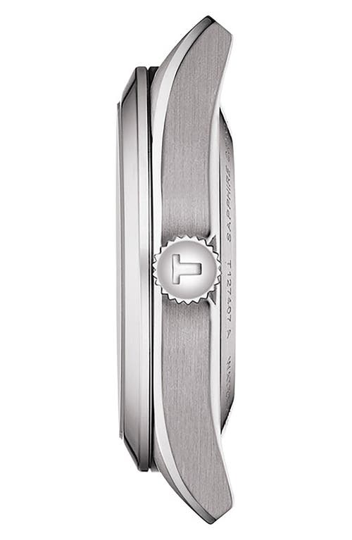 Tissot Gentleman Powermatic Leather Strap Watch, 40mm In Black