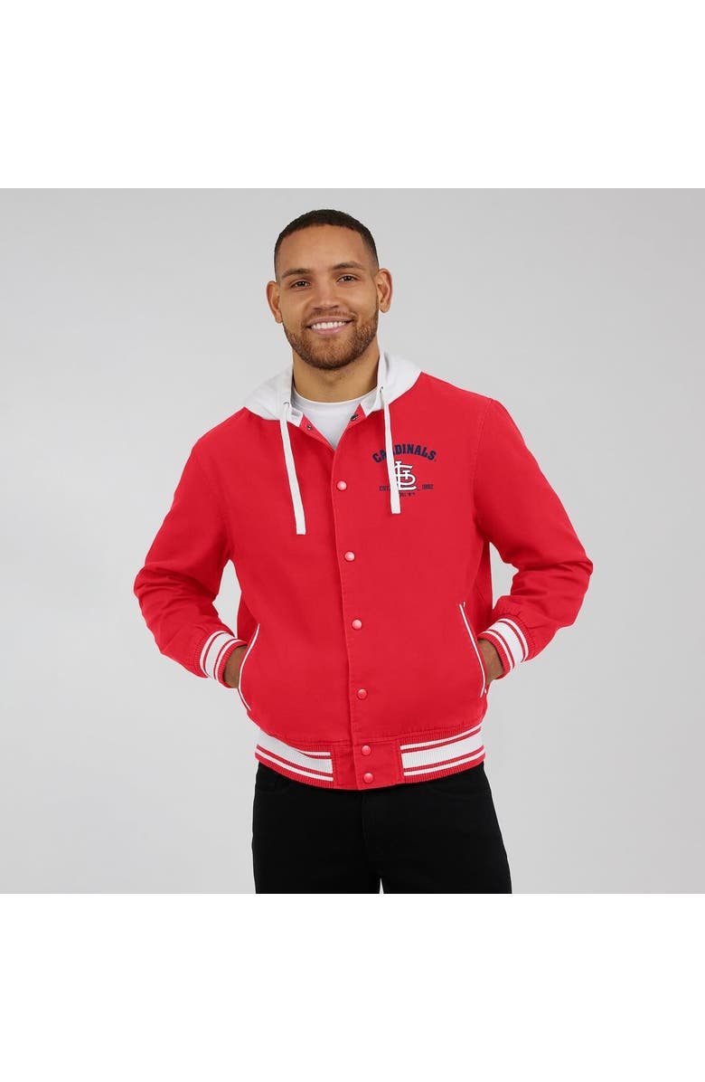 Darius Rucker Collection by Fanatics Men's Darius Rucker Collection by Fanatics Red St. Louis Cardinals Full-Snap Hooded Jacket, Alternate, color, Red