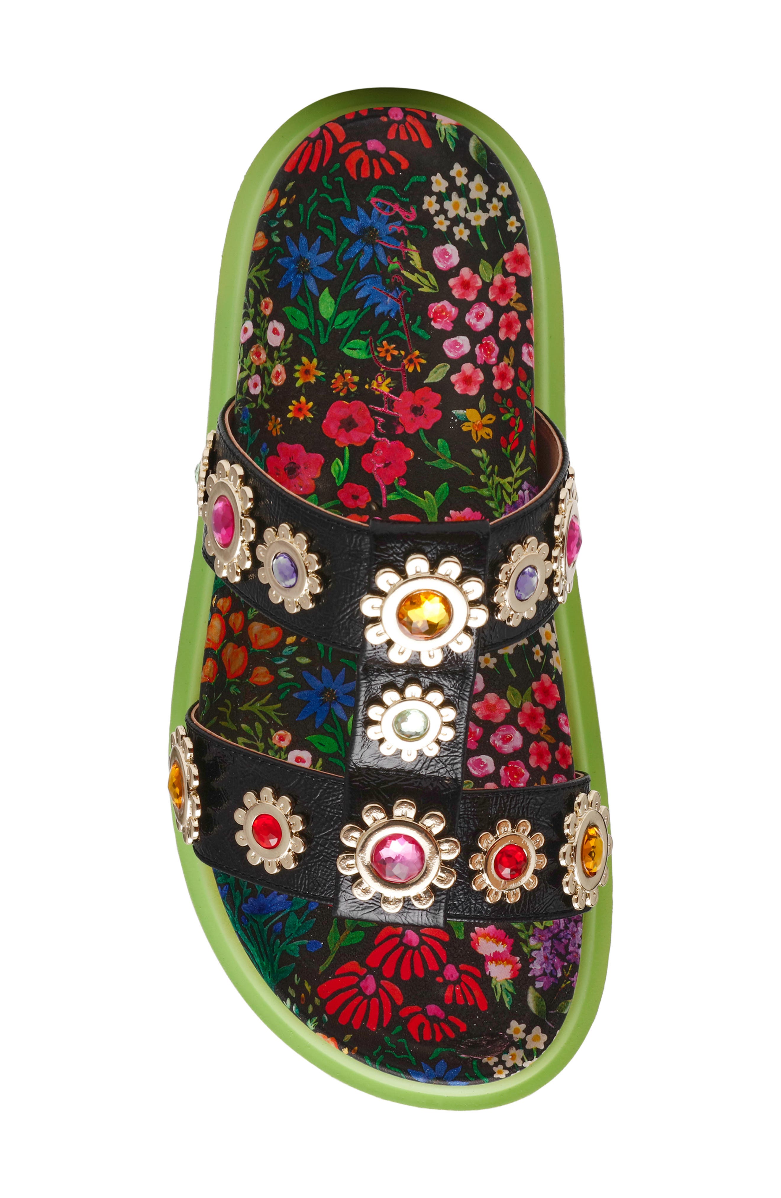 Betsey Johnson Madoxx Embellished Strap Sandal, Alternate, color, Ditsy Floral