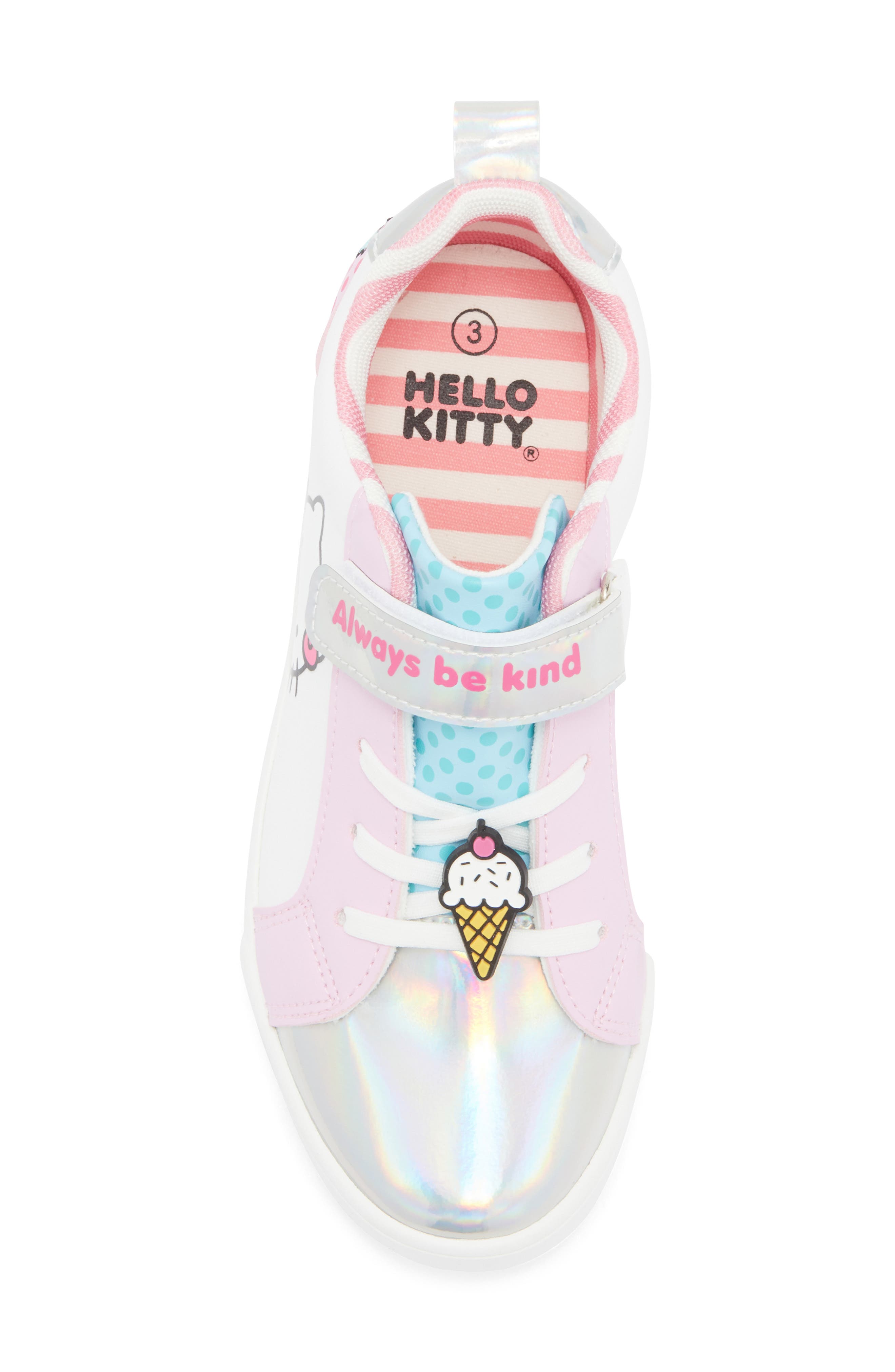 Ground Up Kids' Hello Kitty Light Up Athletic Sneaker, Alternate, color, White
