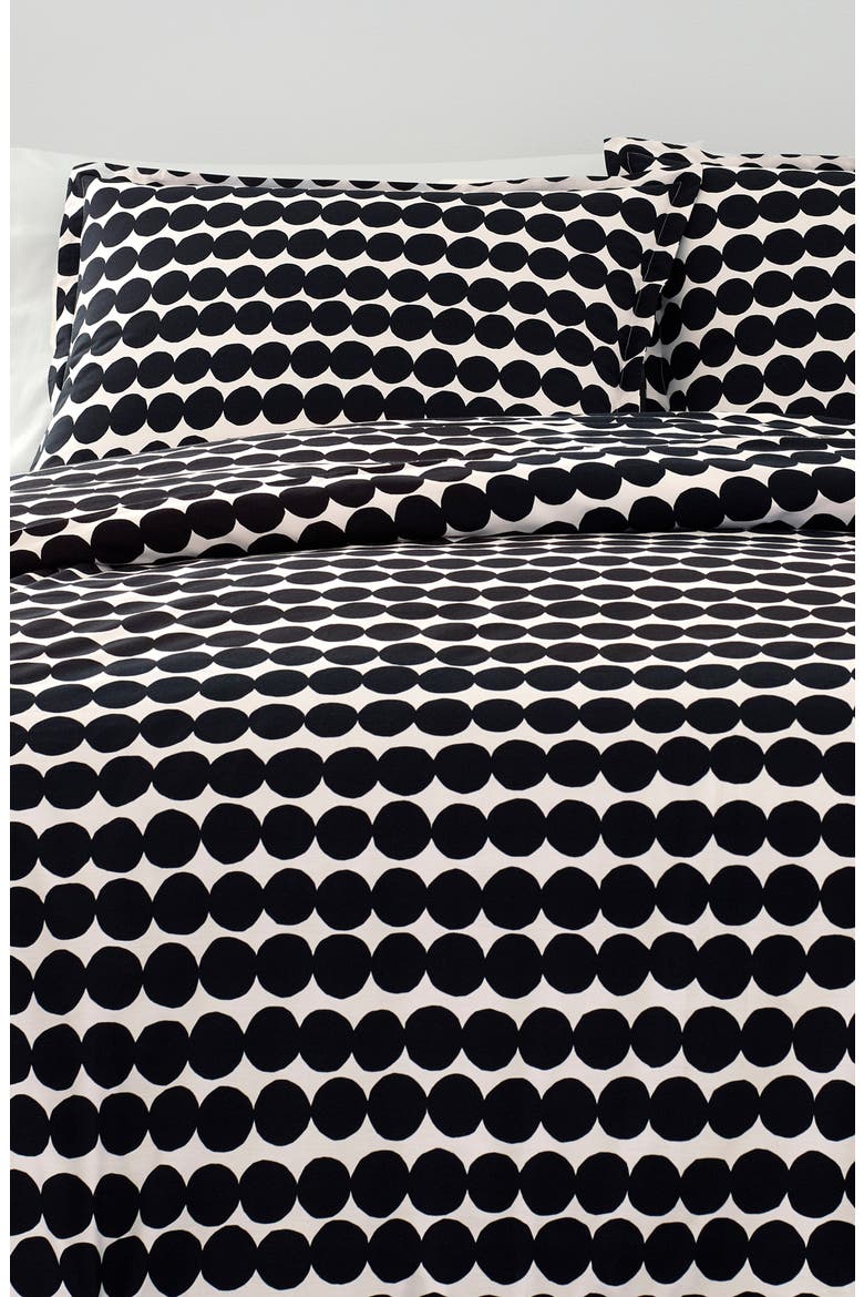 Rasymatto Duvet Cover & Sham Set, Alternate, color, BLACK
