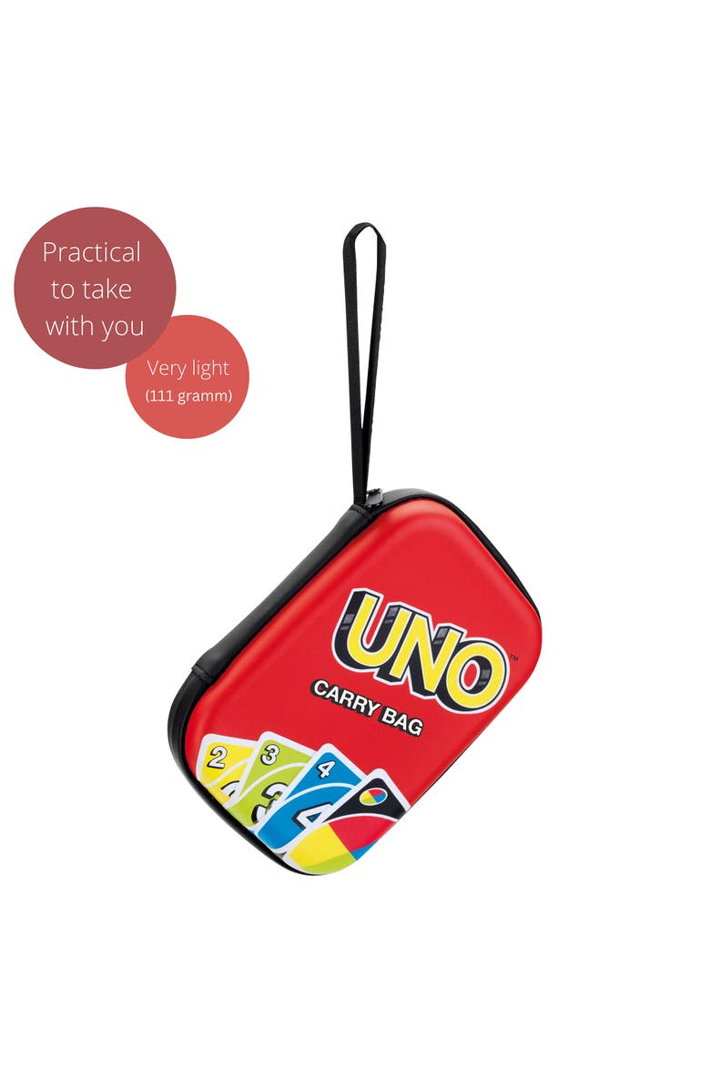 UNO Carry Bag Card Game Accessory, 6.1 X 4.3 Inches, Kids 3+, Alternate, color, Multicolored