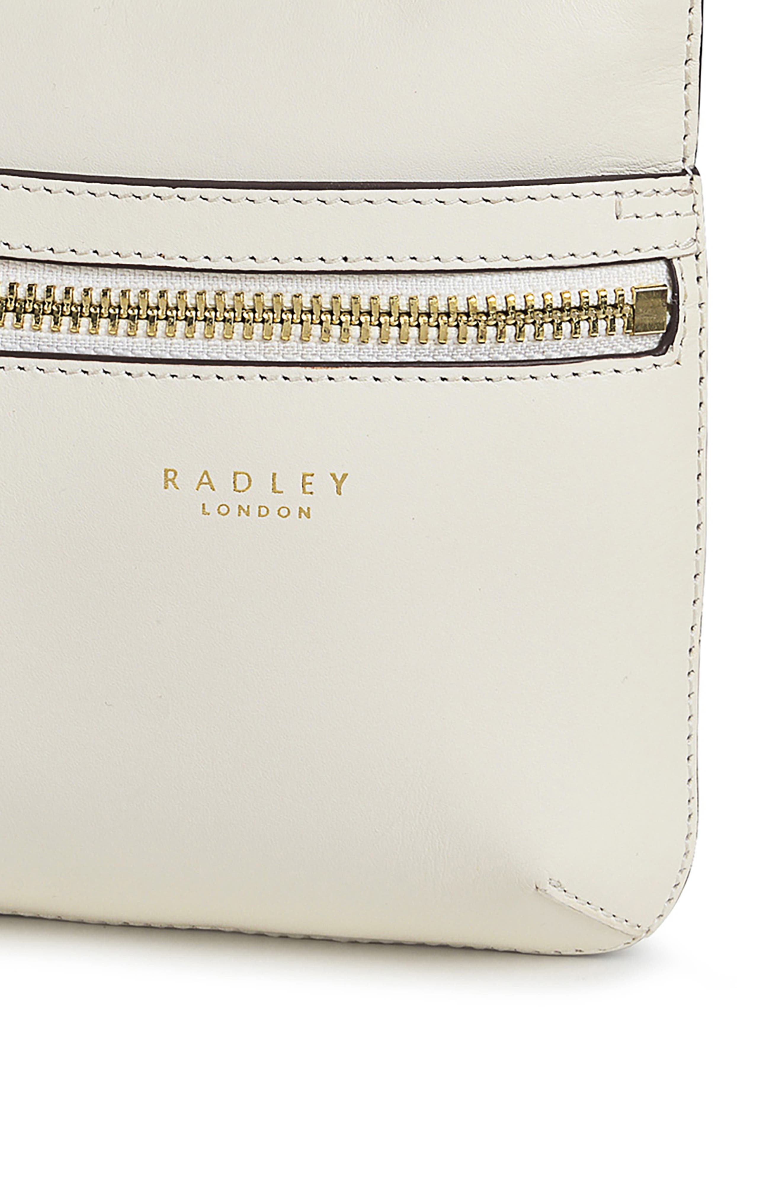 Radley Pockets Icon Leather Crossbody Bag, Alternate, color, Chalk