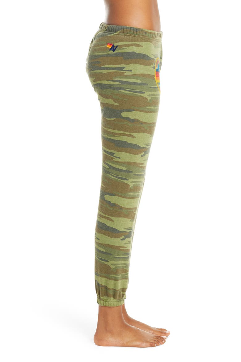 Rainbow Logo Sweatpants, Alternate, color, CAMO