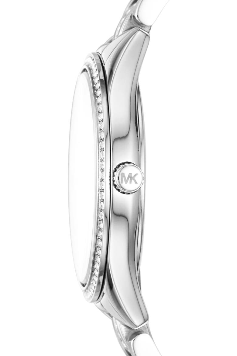 Lauryn Bracelet Watch, 33mm, Alternate, color, SILVER