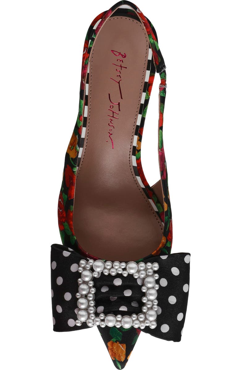 Betsey Johnson Madelyne Pointed Toe Slingback, Alternate, color,