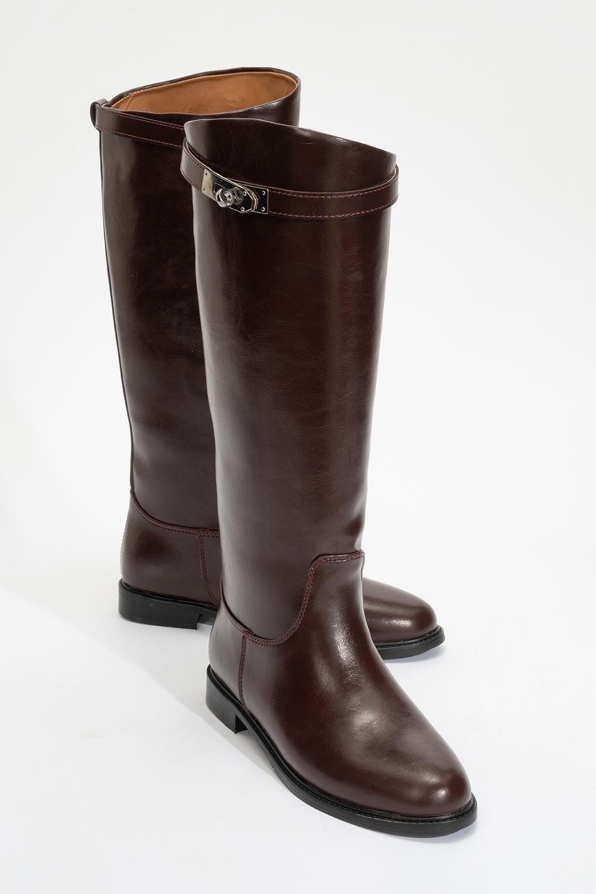 Burgundy Faux Leather
