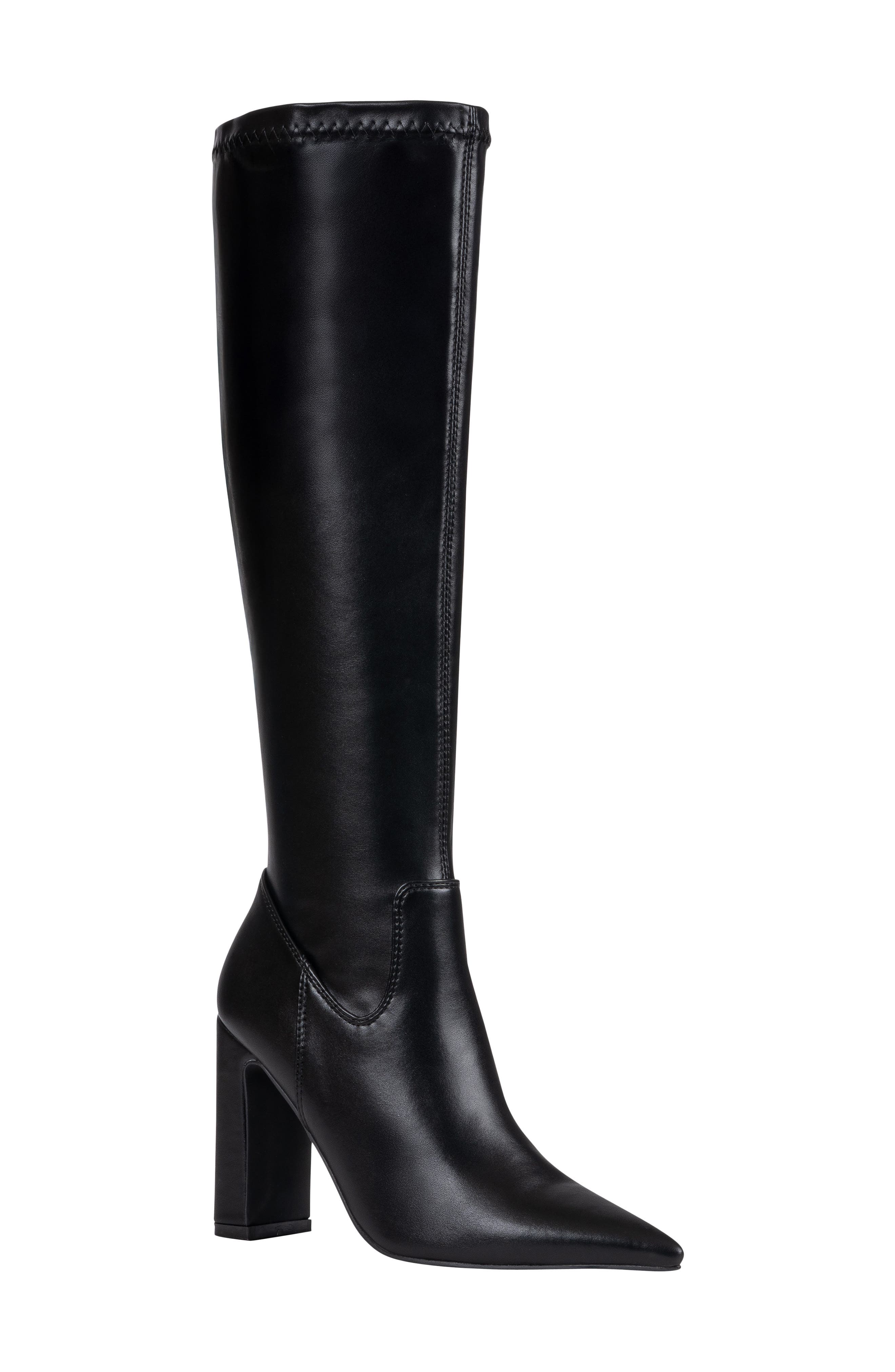 Abigail Faux Leather Knee High Boot