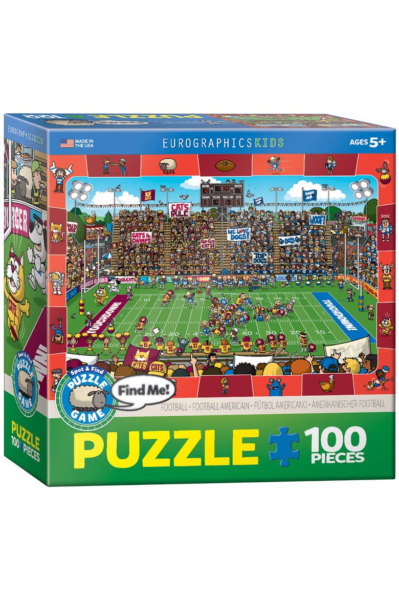 Spot & Find Football Puzzle, 100 Pieces, Main, color, Multicolored