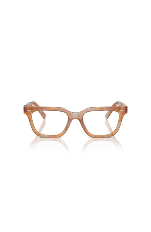 Miu Miu 53mm Rectangle Optical Glasses In Brown