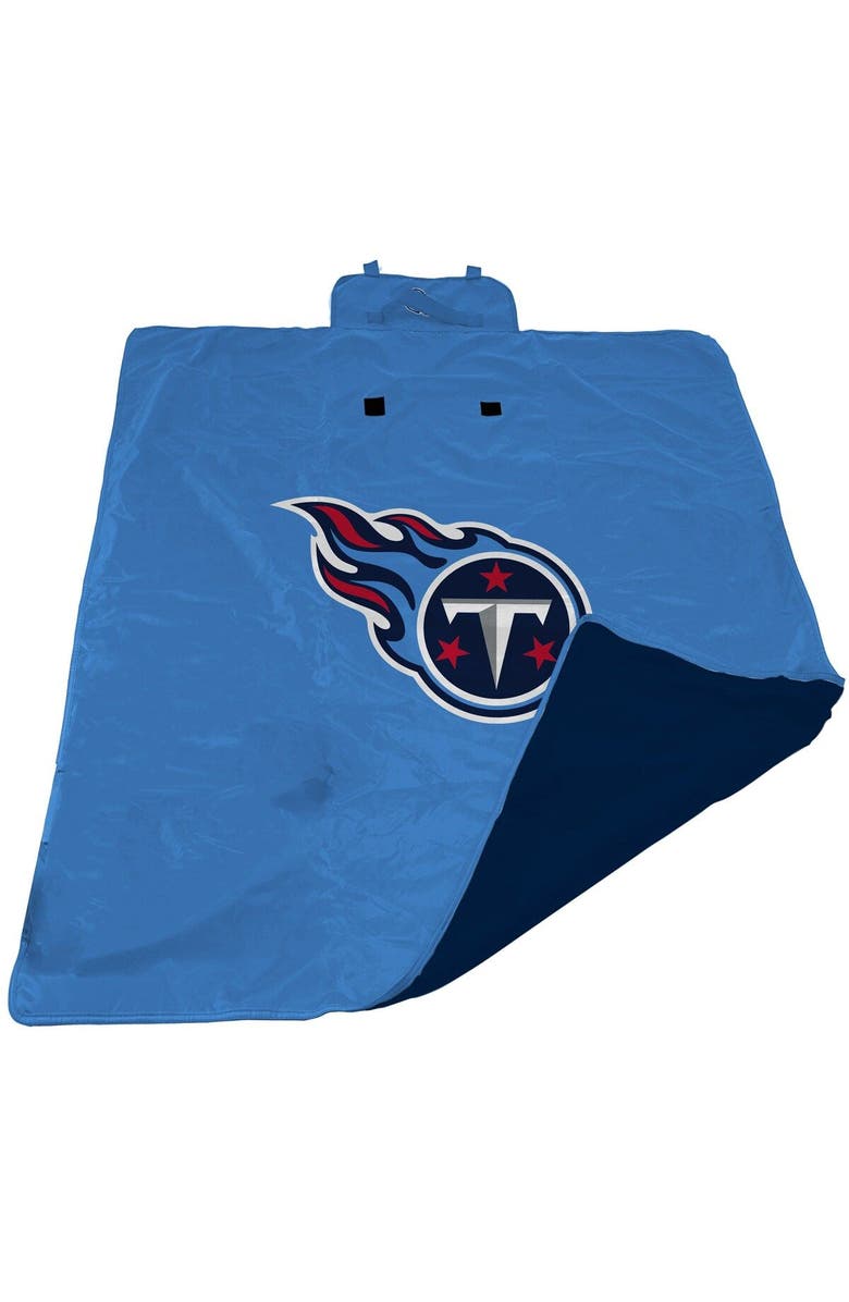 LOGO BRANDS Powder Blue Tennessee Titans 60'' x 80'' All-Weather XL Outdoor Blanket, Main, color, Powder Blue