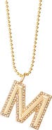 BaubleBar Arianna Initial Pendant Necklace