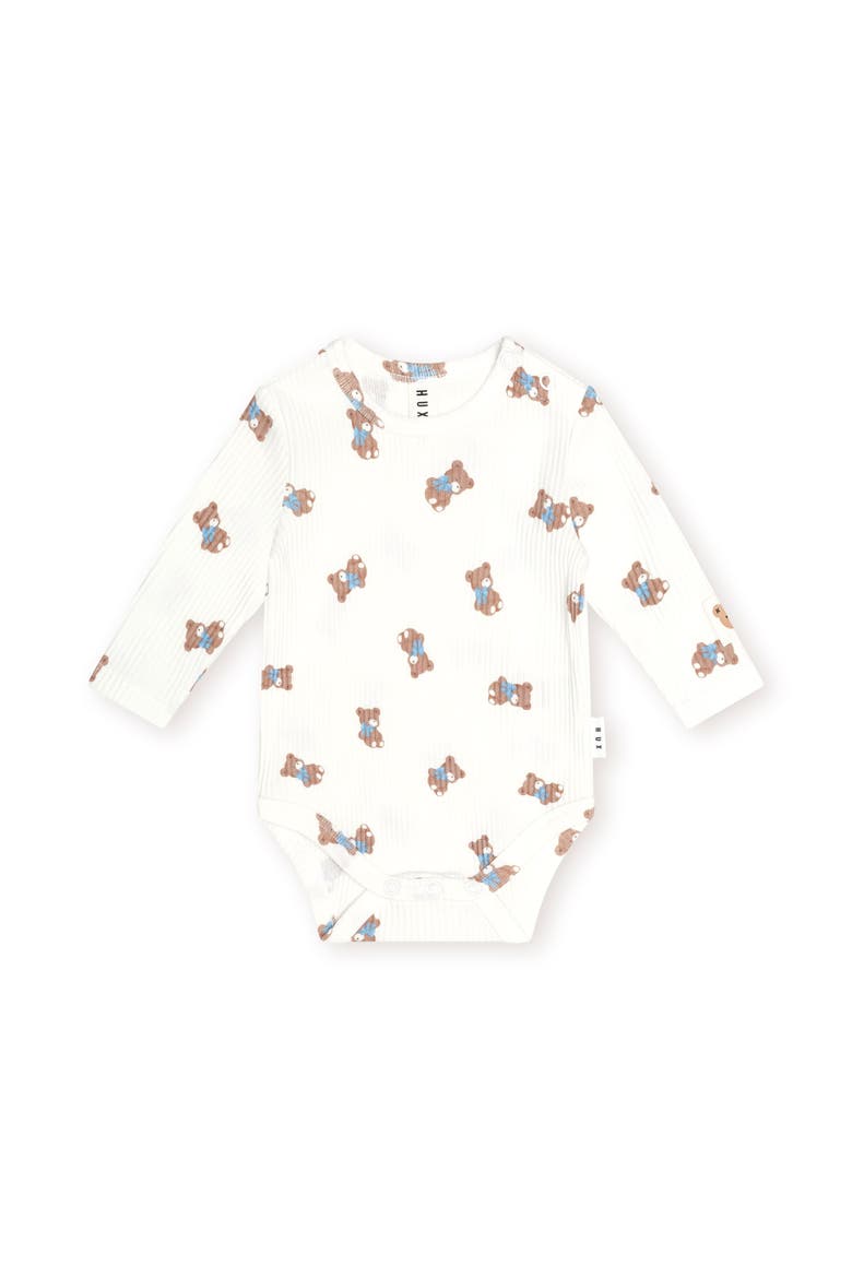 Tumbling Bow Hux L/Slv Bodysuit, Main, color, Almond Milk