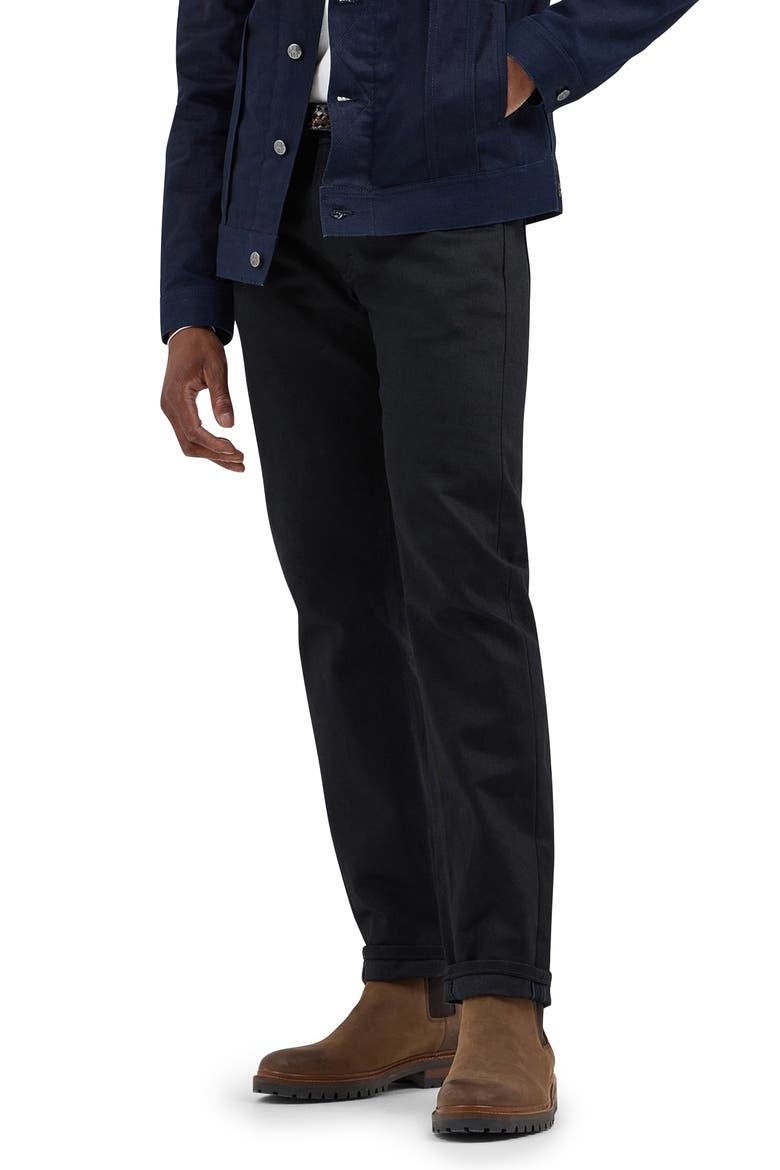101 S Regular Tapered Leg Jeans, Main, color, DRY BLACK