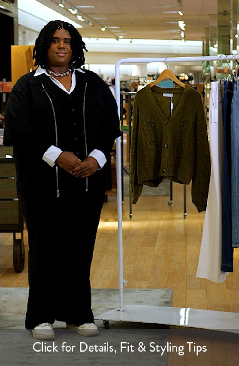 Melody Relaxed Fit Pointelle Cardigan, sales video thumbnail