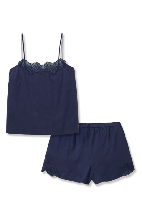 Fleur Cotton Voile Short Pajamas