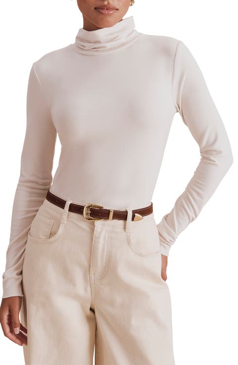 Stretch Modal Turtleneck Top