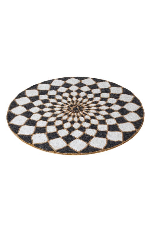 Tiramisu Victoria Beaded Placemat In Black