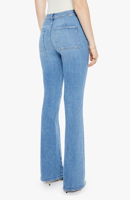 Mother The Drama High Waist Flare Jeans In Tasty Waves