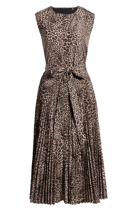 Stella Leopard Print Midi Dress