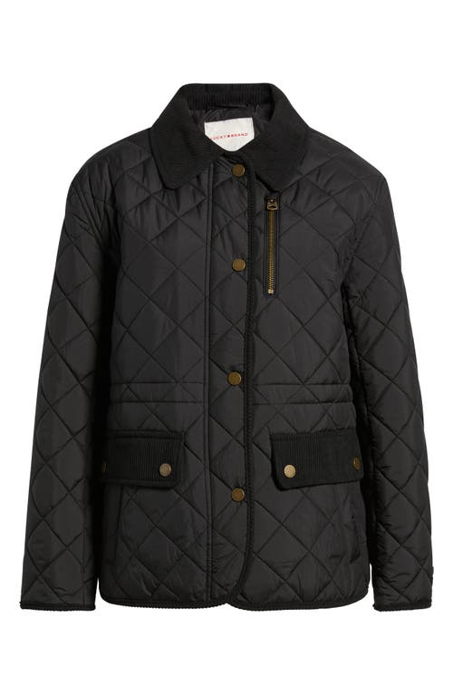 Lucky Brand Quilted Hunting Jacket In Black