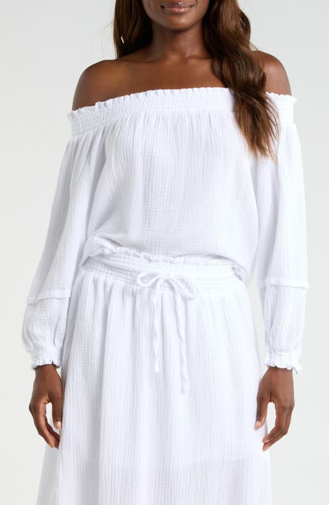 Adele Off the Shoulder Cotton Top