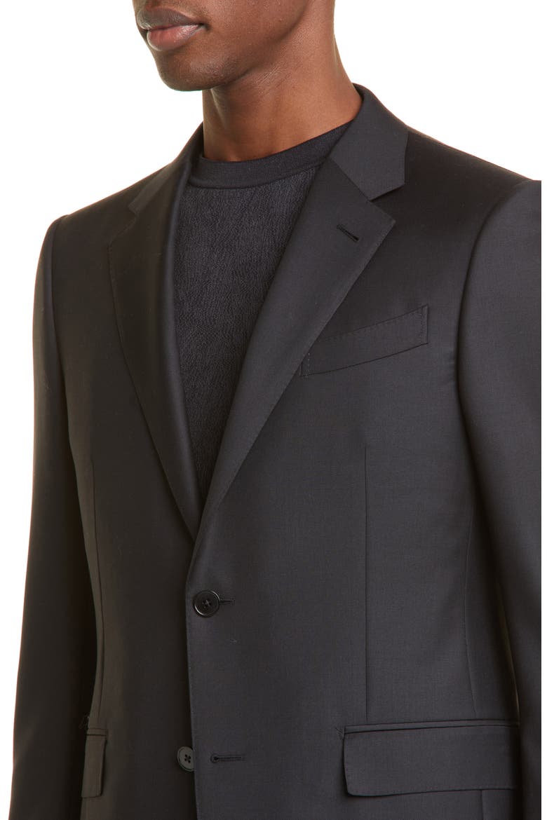 Trofeo™ Classic Fit Black Wool Suit, Alternate, color, BLK SLD