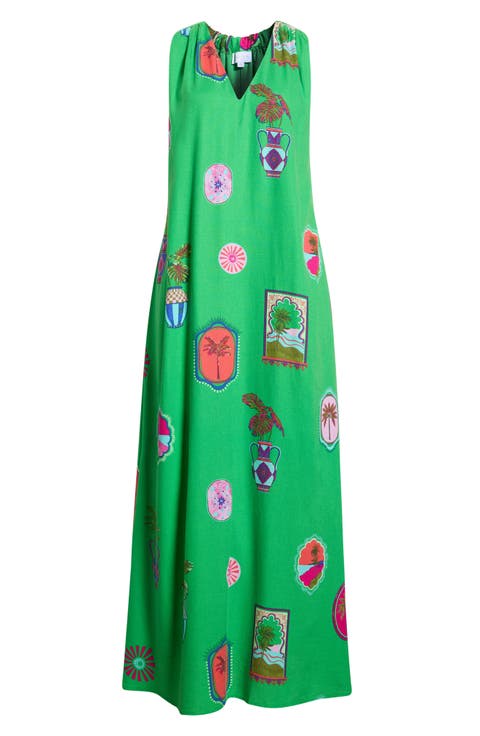 Trinie Postcard Rubi Halter Dress