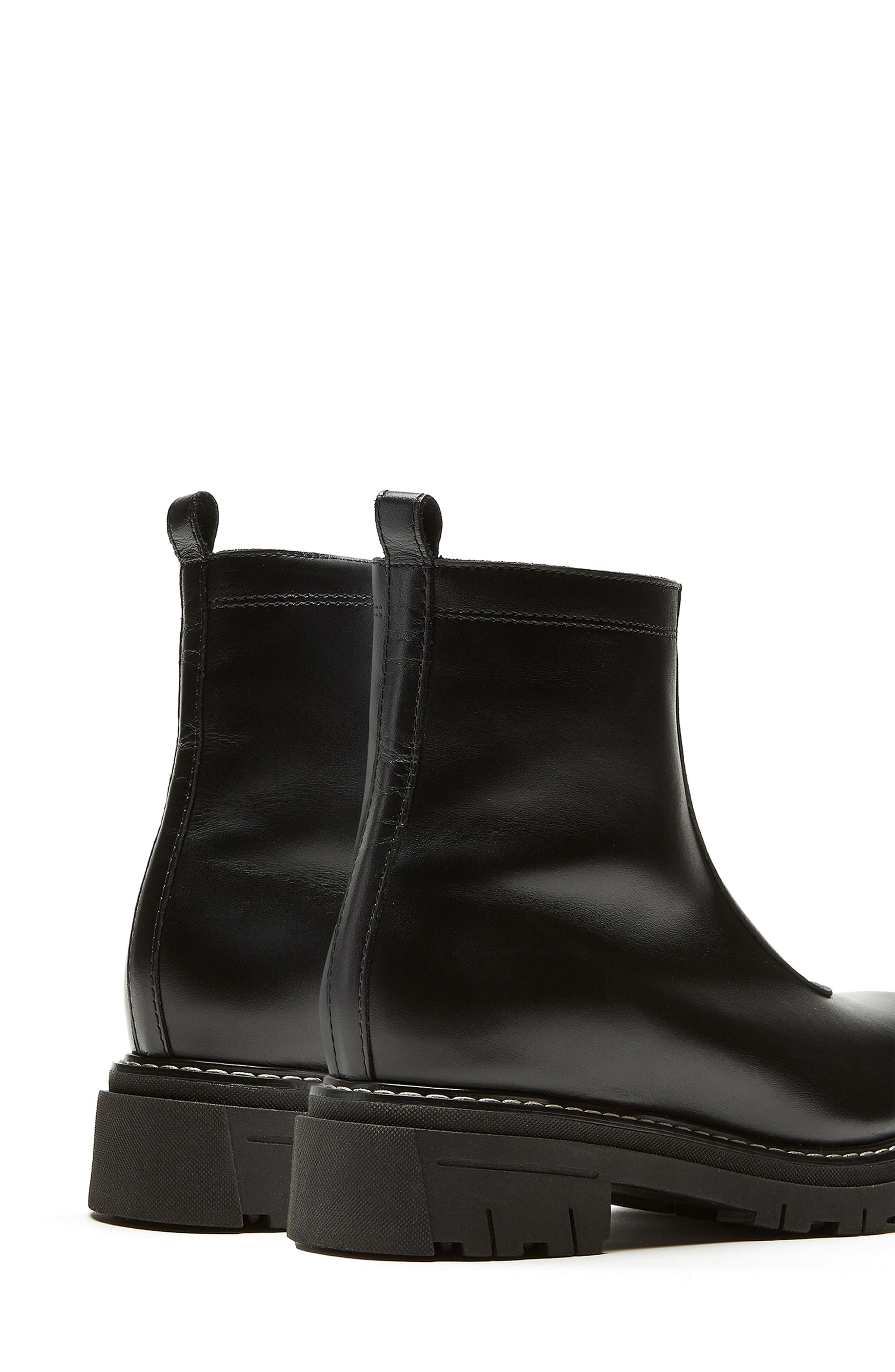 La Canadienne Delta Genuine Shearling Lined City Dry<sup>™</sup> Waterproof Bootie, Alternate, color, Black Leather