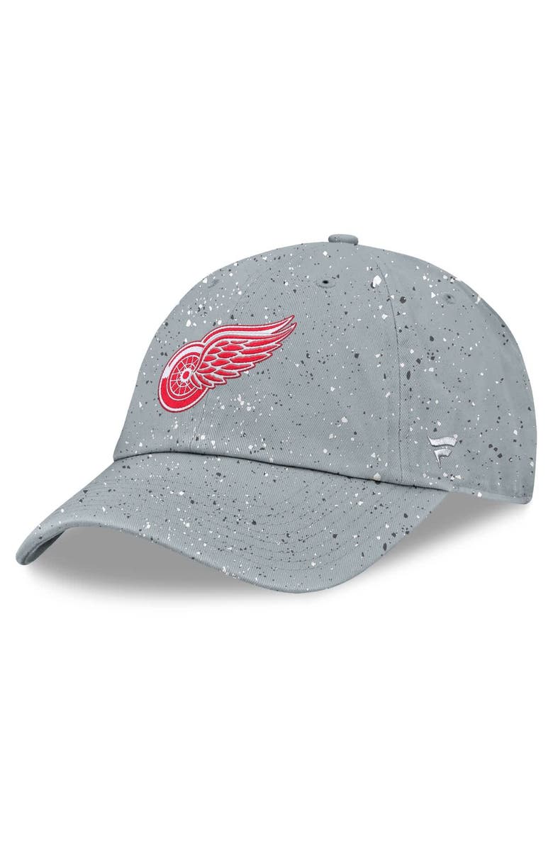 FANATICS Women's Fanatics Gray Detroit Red Wings Heritage Snow Day Speckle Adjustable Hat, Main, color, Gray