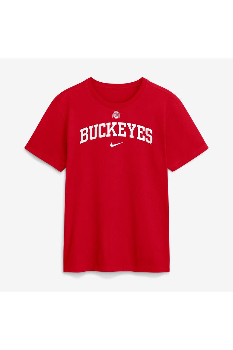 Men's Nike Scarlet Ohio State Buckeyes Academic Arch T-Shirt, Main, color, Scarlet
