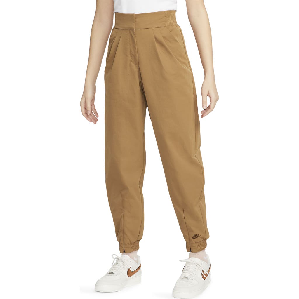 Nike Sportswear Dri-fit Tech Pack High Waist Joggers In Brown