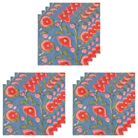 Poppy Print Napkin - Set of 12