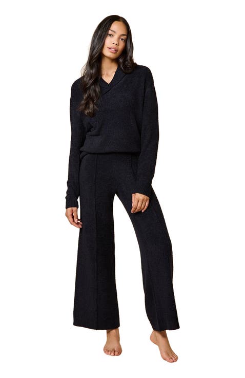 Ultra-Marshmallow Shawl Collar with Pintuck Pant